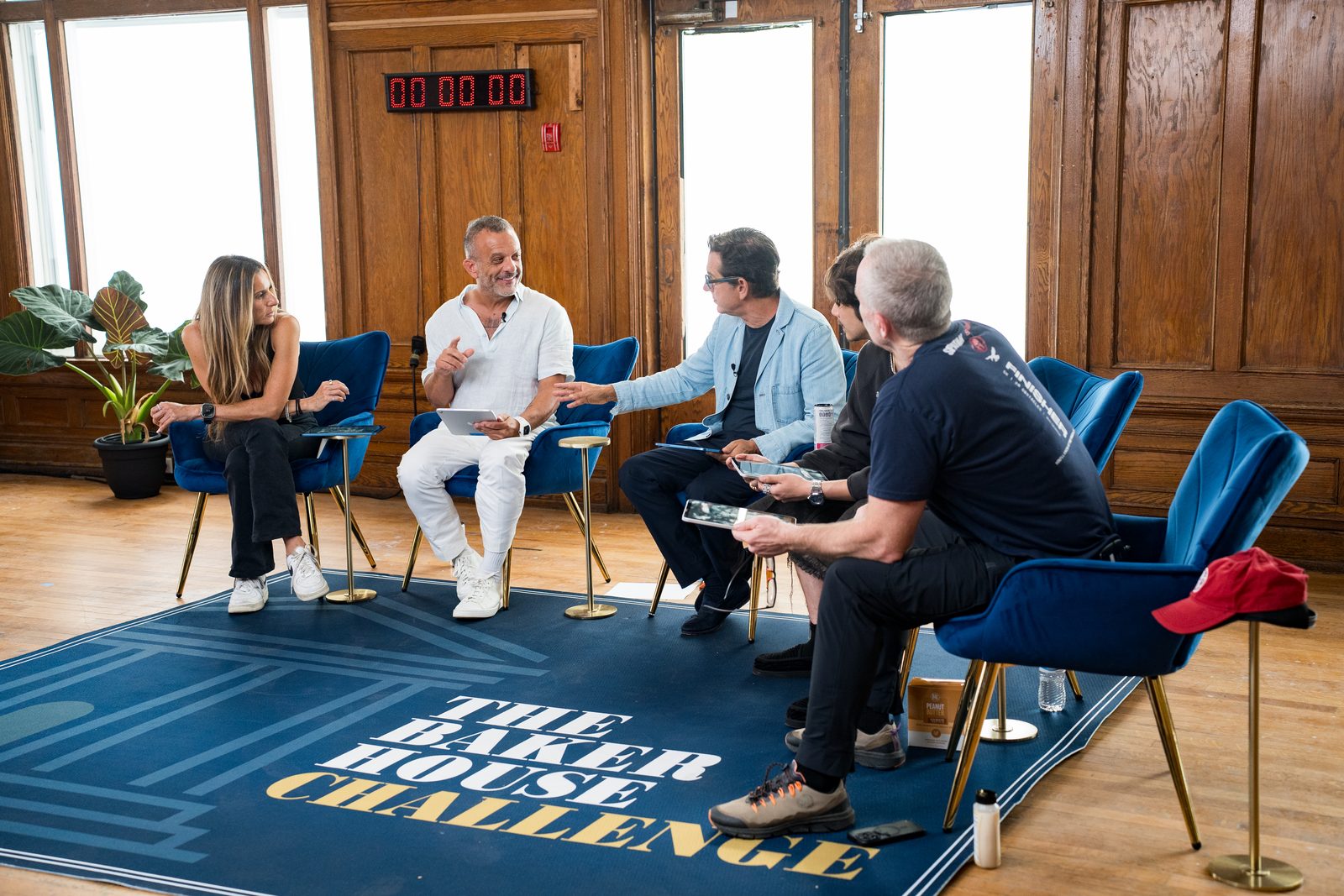 The Baker House Challenge judges in conversation on the panel set