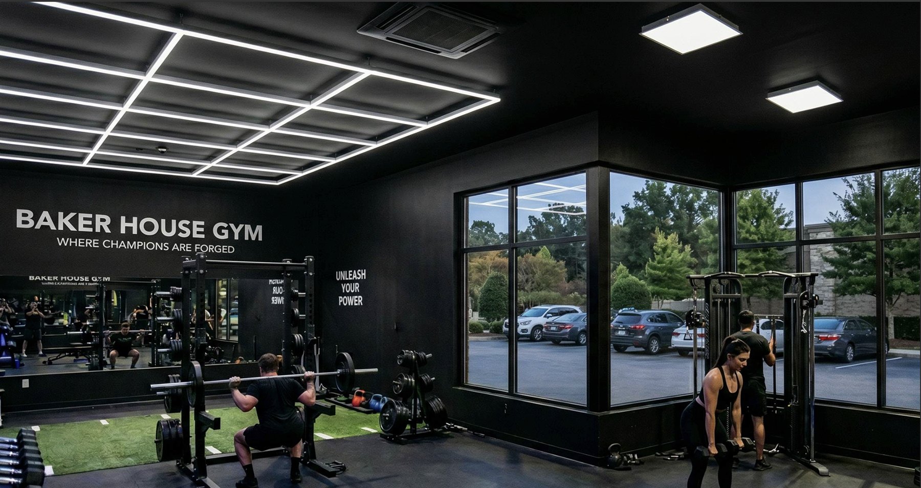 The Baker House gym &mdash; &ldquo;where champions are forged&rdquo;