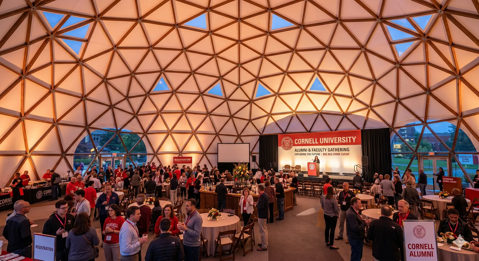Baker House event under the tent